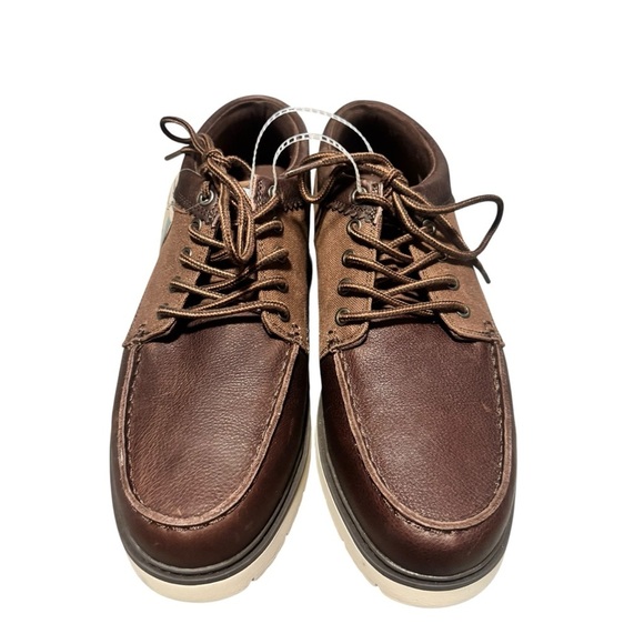 TOMS Men\'s Travel Lite Forrest Chukka Boot Brown Leather Waxed Lace Up Size 10.5 main image 5